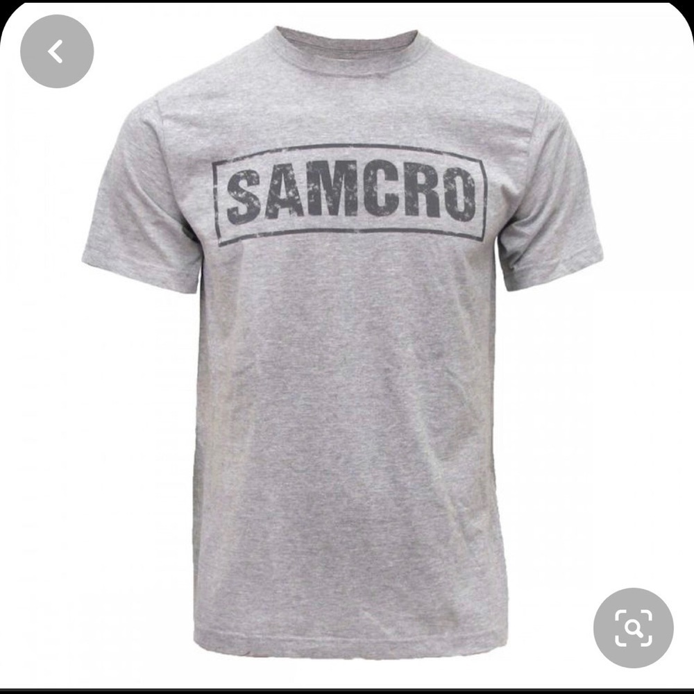 Sons of Anarchy SAMCRO Gray Jersey T-shirt​​​​​​​​​​